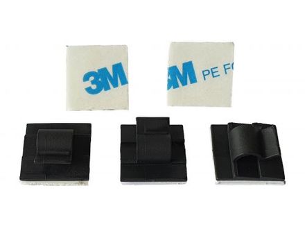 Kabelclips (zelfklevend) zwart 16mm -5 stuks