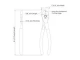 Jonard JIC-2288 heavy duty zijkniptang