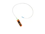 Heavy duty patchcord SC/APC > LC/PC SM 1M