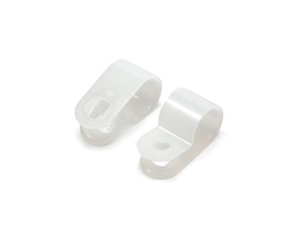 kabelclips Wit 6,3 mm (zak 100stuks)