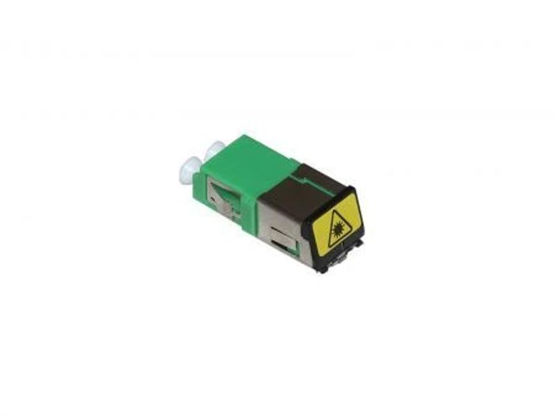 LC/APC Singlemode duplex adapter met afsluitklepje