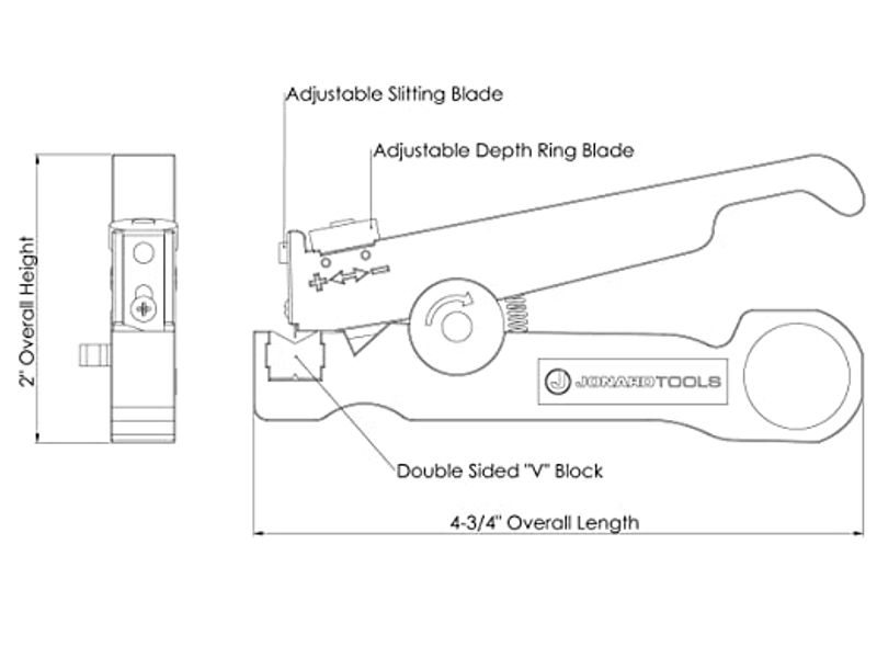  Jonard CSR-1575 cable slit en ring tool