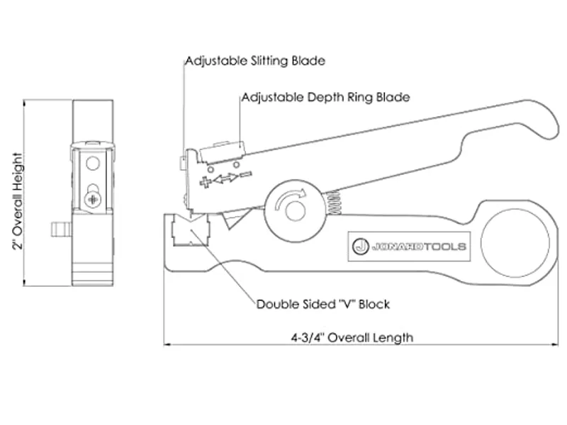  Jonard CSR-1575 cable slit en ring tool