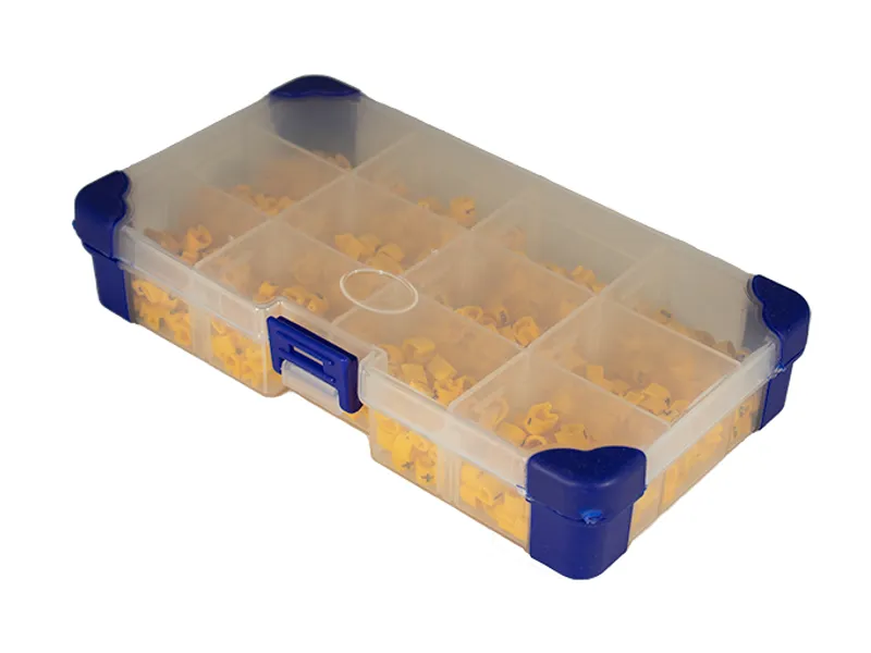 Kabelnummers in assortiment-doos