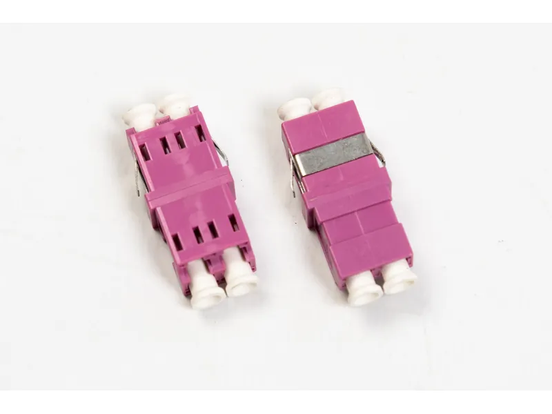 LC/PC multimode OM4 flensloze duplex adapter