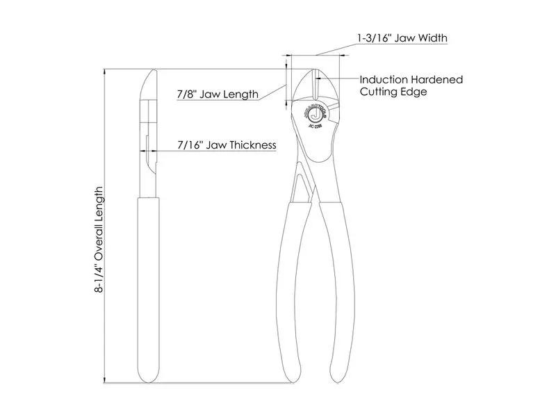 Jonard JIC-2288 heavy duty zijkniptang