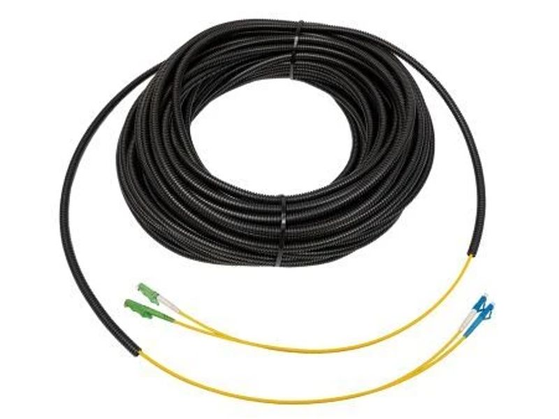 Patchcord in Flex LC/PC > E2000  SM 9/125 duplex 10 meter