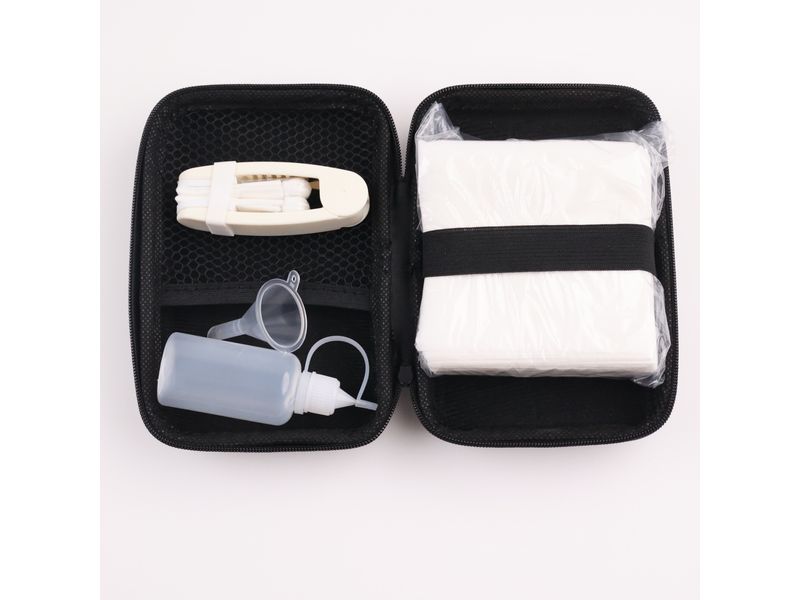 Wiping clamp cleaning set