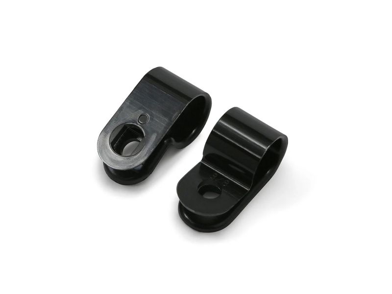 kabelclips zwart 6,3 mm (zak 100stuks)