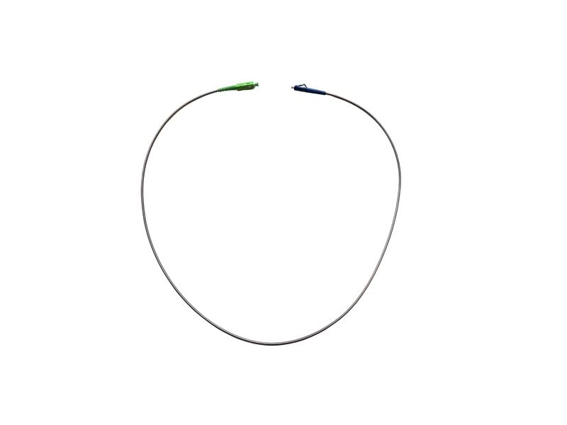 Heavy duty patchcord SC/APC > LC/PC SM 1M